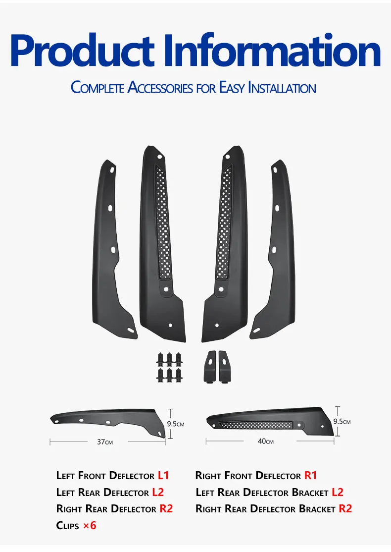 Modifizierte Schmutzschutzbleche für den Außenbereich des Honda Civic FL5 Type R 2022 2023 2024 2025 2026 | Stein- und Sandspritzschutz – Detail 4