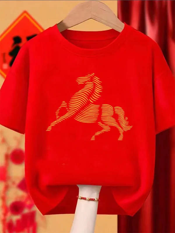 

Женская свободная футболка из чистого хлопка больших размеров, красная, дышащая, повседневная, модная, для ношения под одеждой