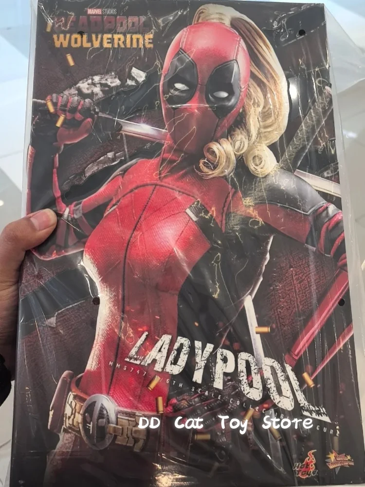 In Stock Hot Toys Mms747 Ladypool Deadpool 1/6 Movability Model Toys Collect Deadpool & Wolverine Ht Ladypool Birthday Gift