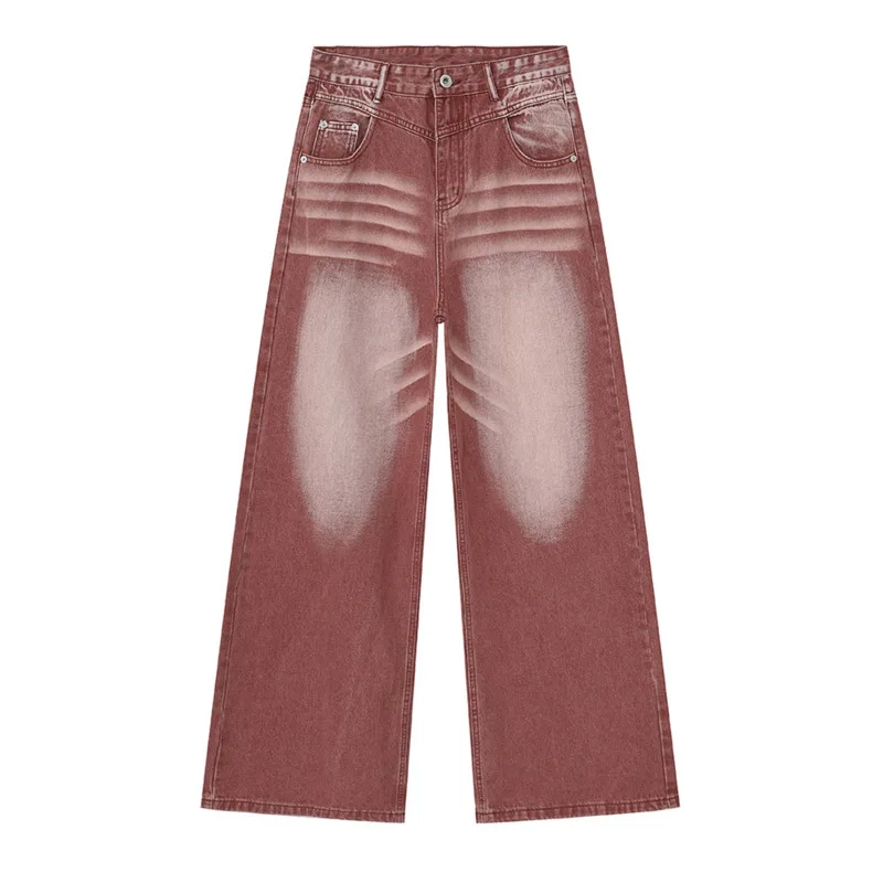 HKSH صيف جديد الرجال المد التصميم الأصلي شارع العليا نمط الشباب الموضة الأمريكية العصرية عادية مستقيم غسلها الجينز Ins HK5444 #6