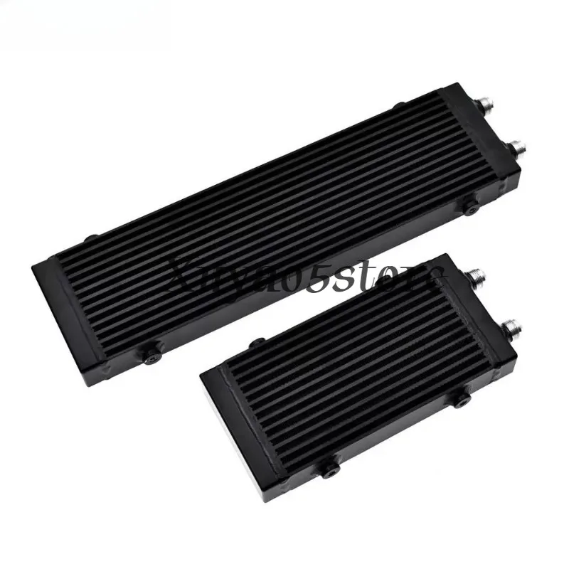 Universal Small Medium Large Oil Radiator Bar and Plate Single Cross Flow Oil Cooler Core AN10 Side Outlet