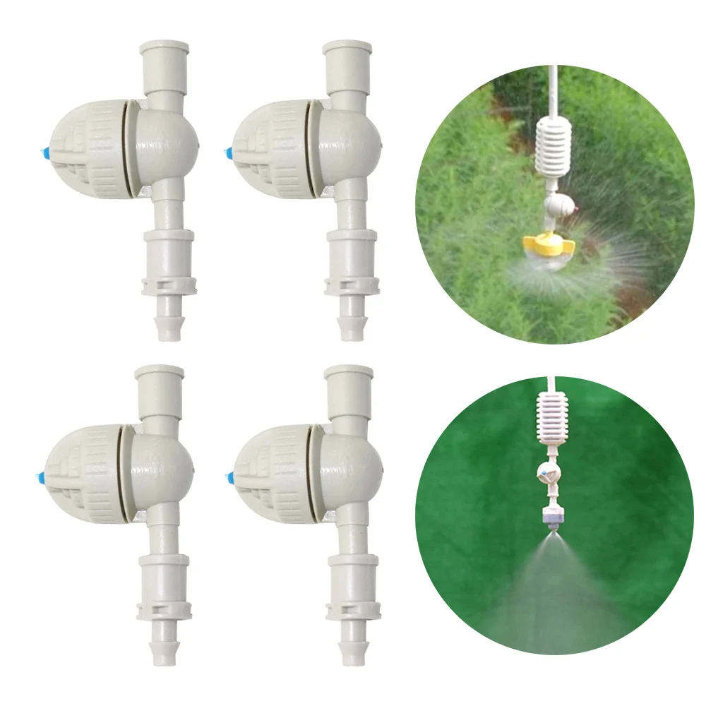 Spherical Anti-Drip Device Kit 6mm to 6mm Prevent Leaking Misting Valve 4/7mm Hose Garden Micro-Irrigation Nozzle Joint 10 sets