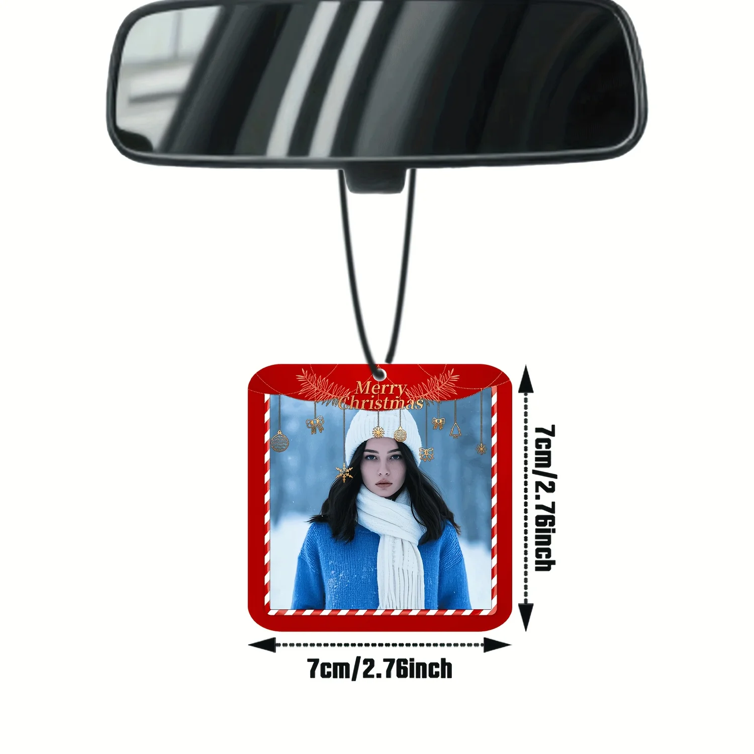 1pc/3pcsCustom Christmas-themed air freshener fragrance sheets, can customize photos, pet photos, logos, double-sided printing s