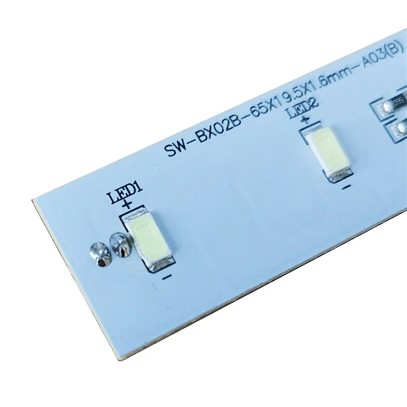 ABMI-2Pcs الثلاجة مصباح ليد لأجزاء الفريزر الكترولوكس ZBE2350HCA ضوء بار SW-BX02B استبدال شريط LED ،