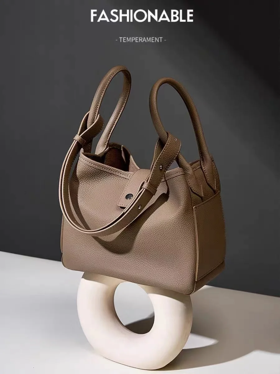 high-quality-new-trendy-bucket-bag-women's-handbag-genuine-leather-coehide-shoulder-messenger-bag-lady-purse-female-casual-bag