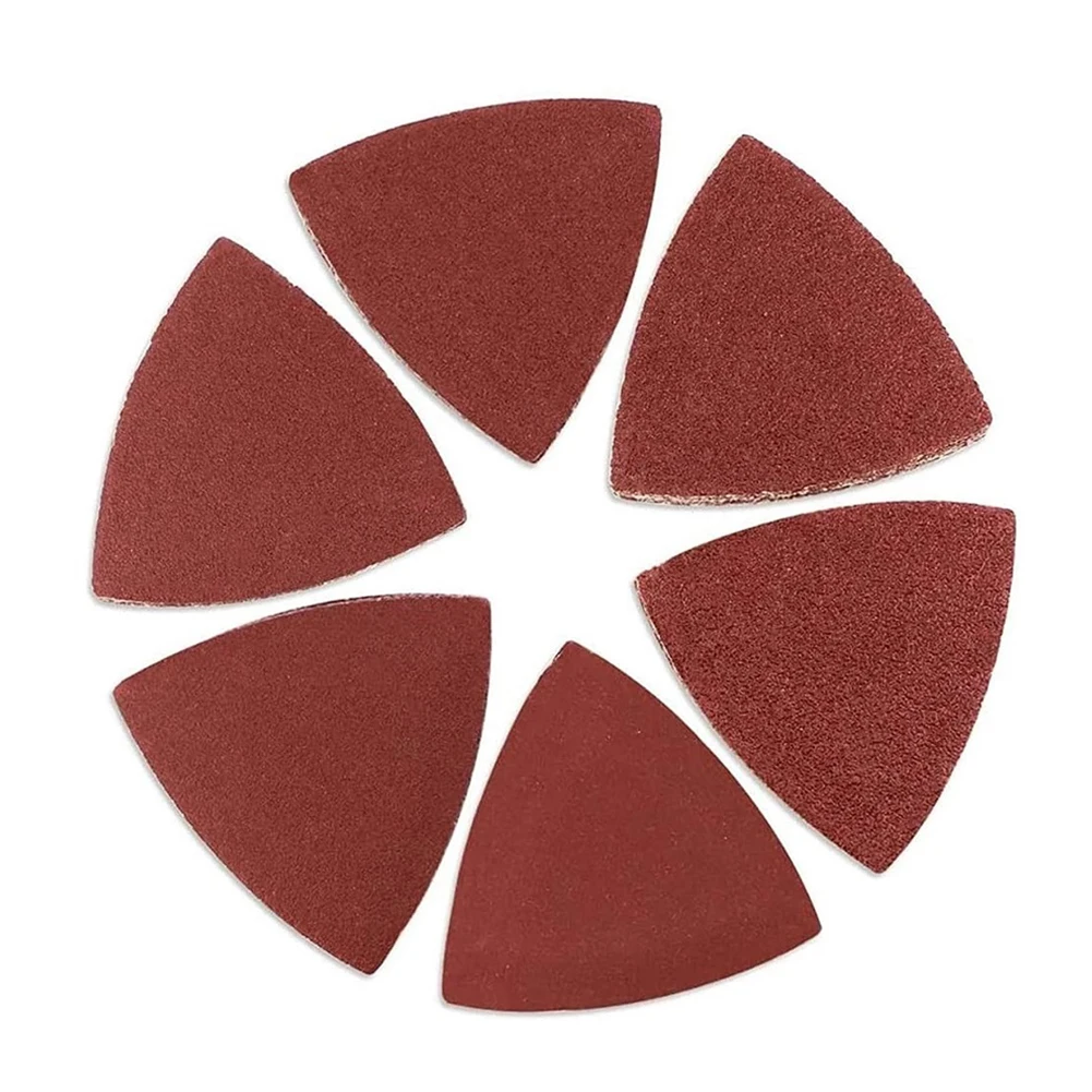 

30pcs Triangle Sandpaper Sanding Disc Hook & Loop Oscillating Multi Tool Sanding Pad Triangular 320 400 Grit 80*80*80mm 180