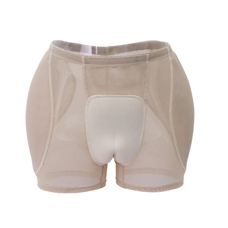 Men Camel Toe Underwear With Sponge Padded Hip Lifting Boxers Crossdresser Hiding Gaff Panties Hip Butt Pads Sissy Lingerie