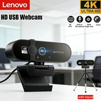 Xiaomi-cámara Web de Streaming 4K, 2K, enfoque automático, Full HD, USB, 1080P, 60FPS, con micrófono, PC, portátil, cámara de grabación de vídeo 2025