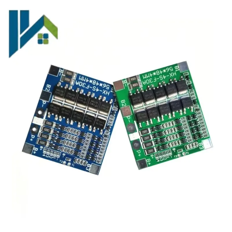 4S 30A BMS Battery Protection Board With Balance for 14.8V Li‑ion 12.8V LiFePO4 4‑Series Lithium Battery Pack Overcharge