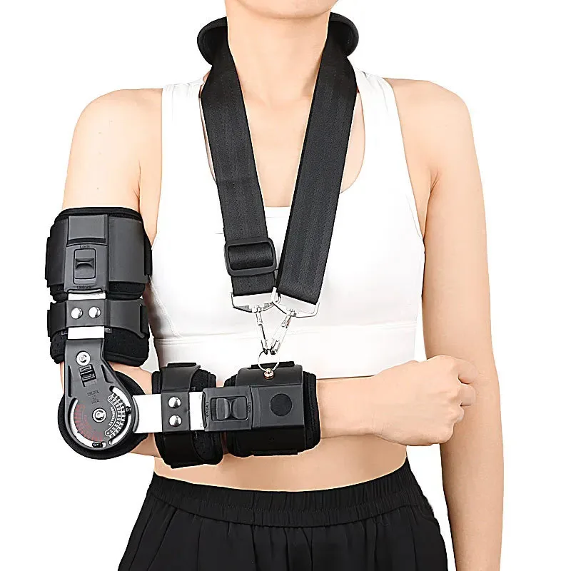 

Fixed New Elbow Joint Fixation Brace ROM Hinged Shoulder Arm Sling Forarm Braces Support Splint Orthosis Adjustable Sling
