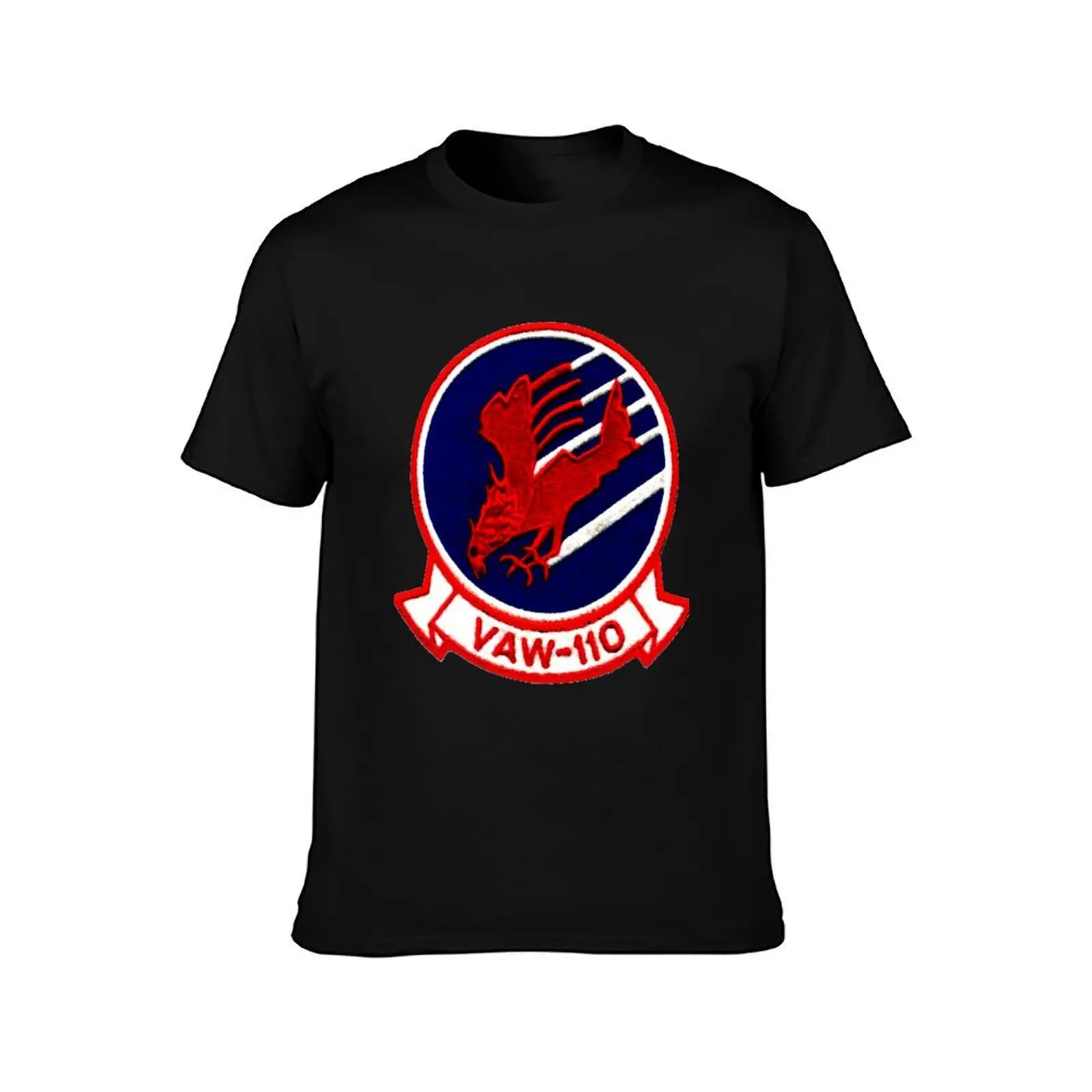 VAW-110 Firebirds T-Shirt, Summer Casual Cotton Tee, Oversized Streetwear Tops, Vintage Graphic Print, Loose Fit Short Sleeve