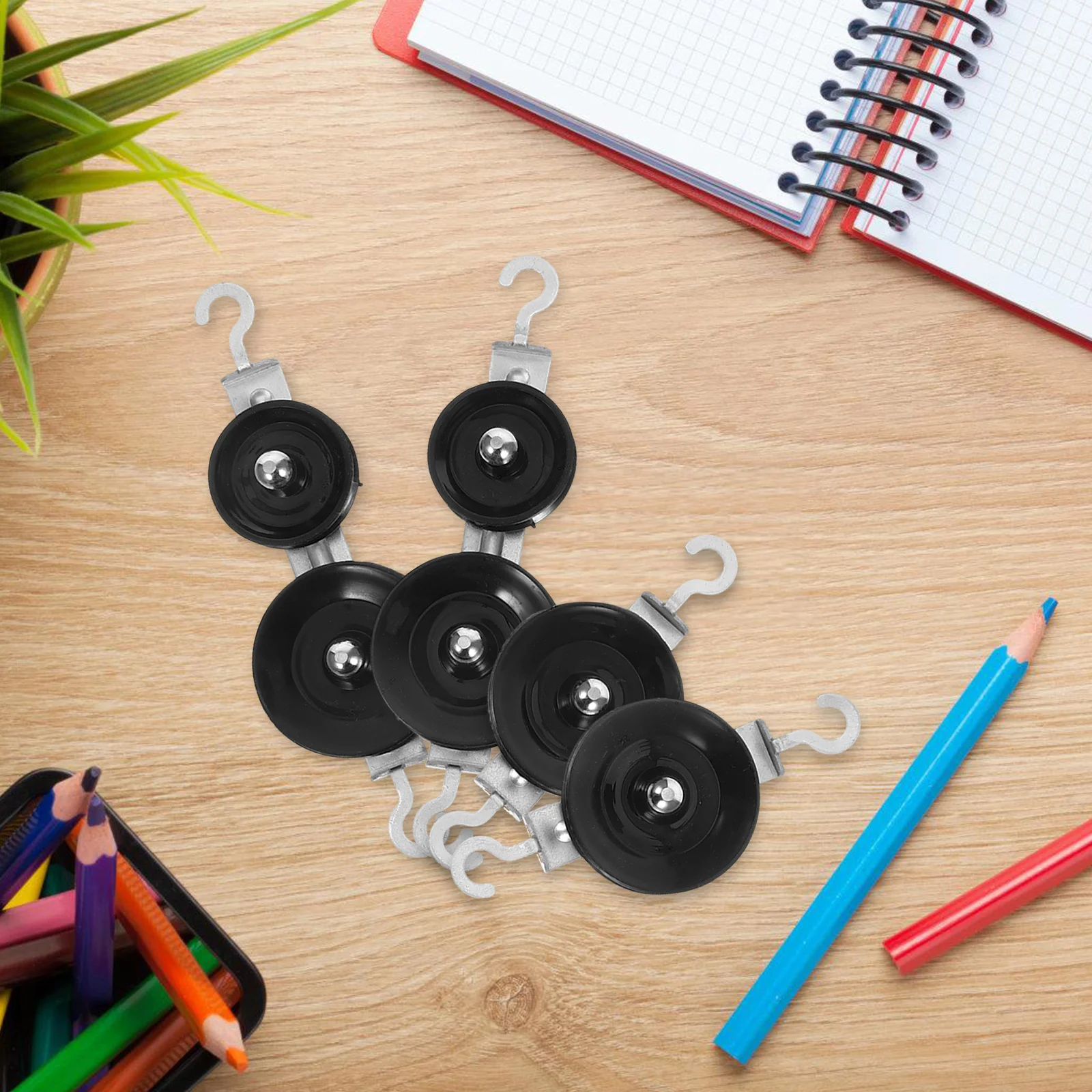 

4pcs Student Set Heavy Duty Roller Physics Experiment Tool Ceiling Mounted Pulley Wheel Kit Teaching Equipment Smooth Operation