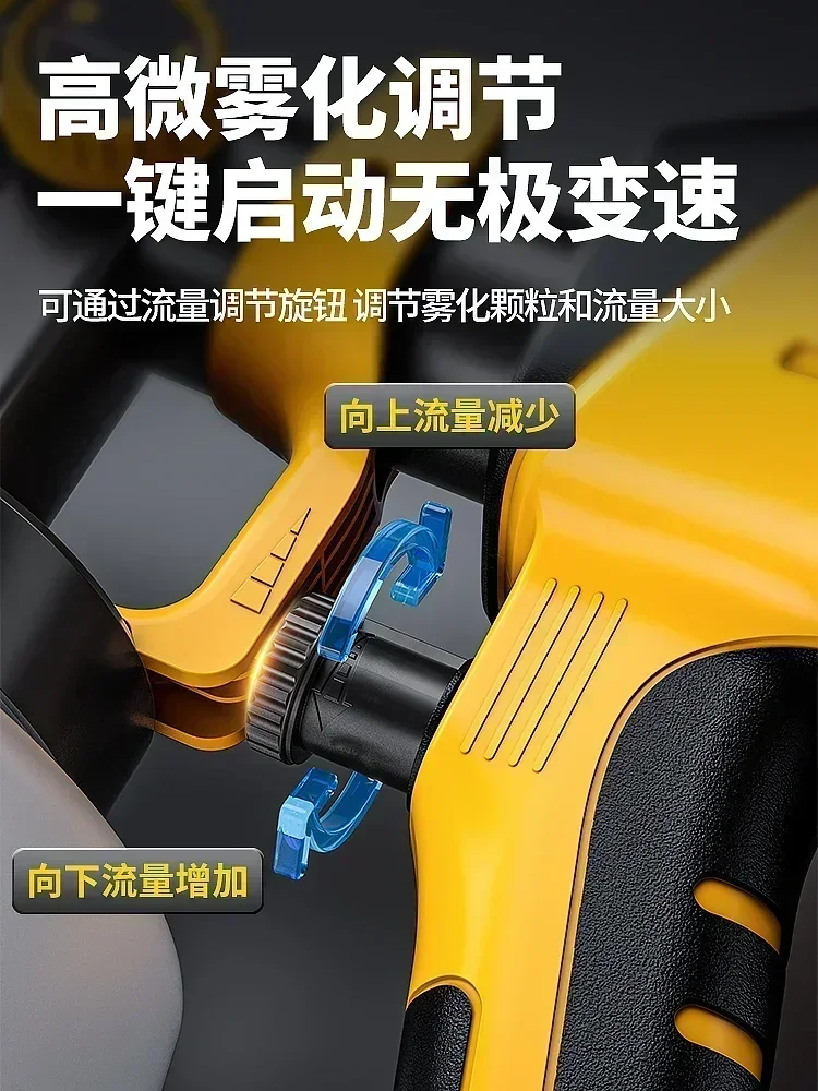 220V draadloze elektrische verfspuit voor thuisgebruik met hogedrukmondstuk