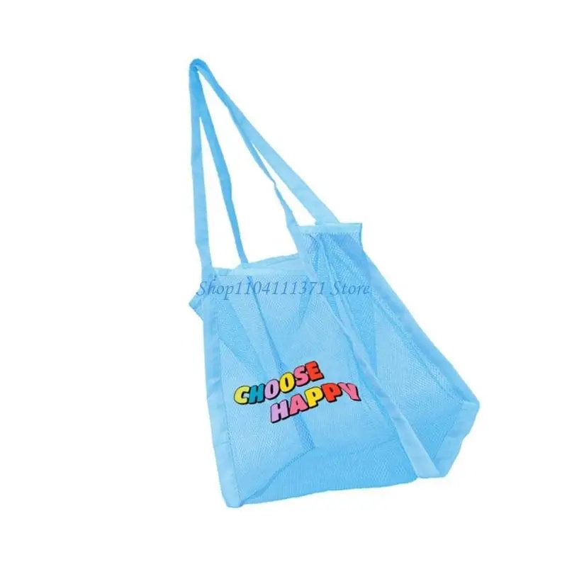 P9FC Mesh Sand Sifter Bag Oversized Beach Organizers Suitable for Ocean Sunscreen Drinks Water Resistant Fabric