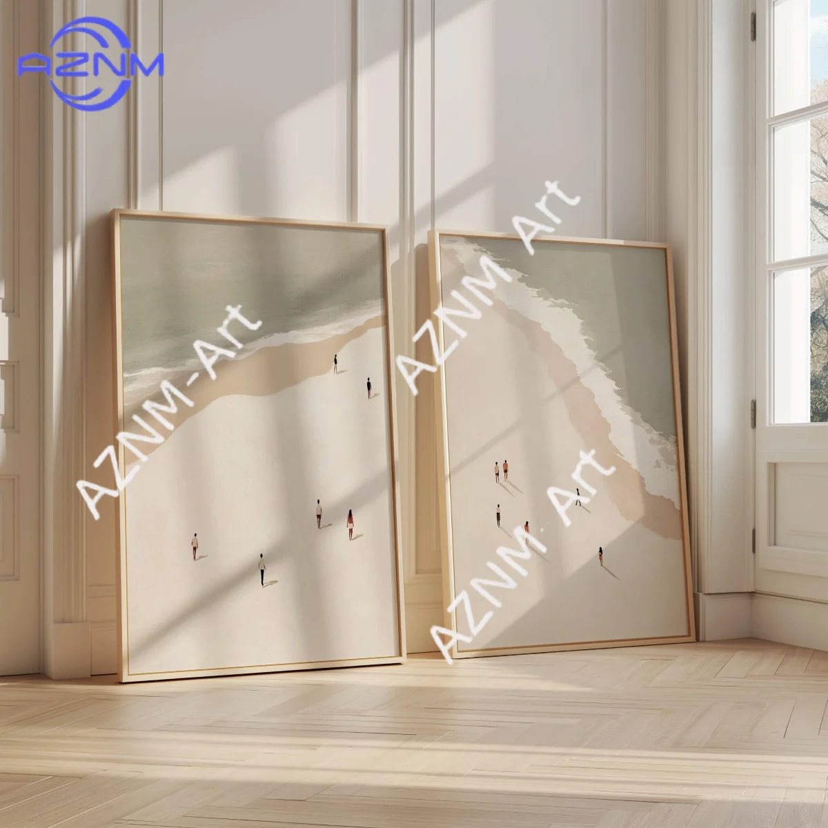 1/2 Stück Vintage Badezimmer-Dekoration, Minimalistischer Strand-Kunstdruck, Schwimmbad-Minimalist-Kunstwerk, Trendiger Minimalist-Kunstdruck, Strandhaus-Dekoration