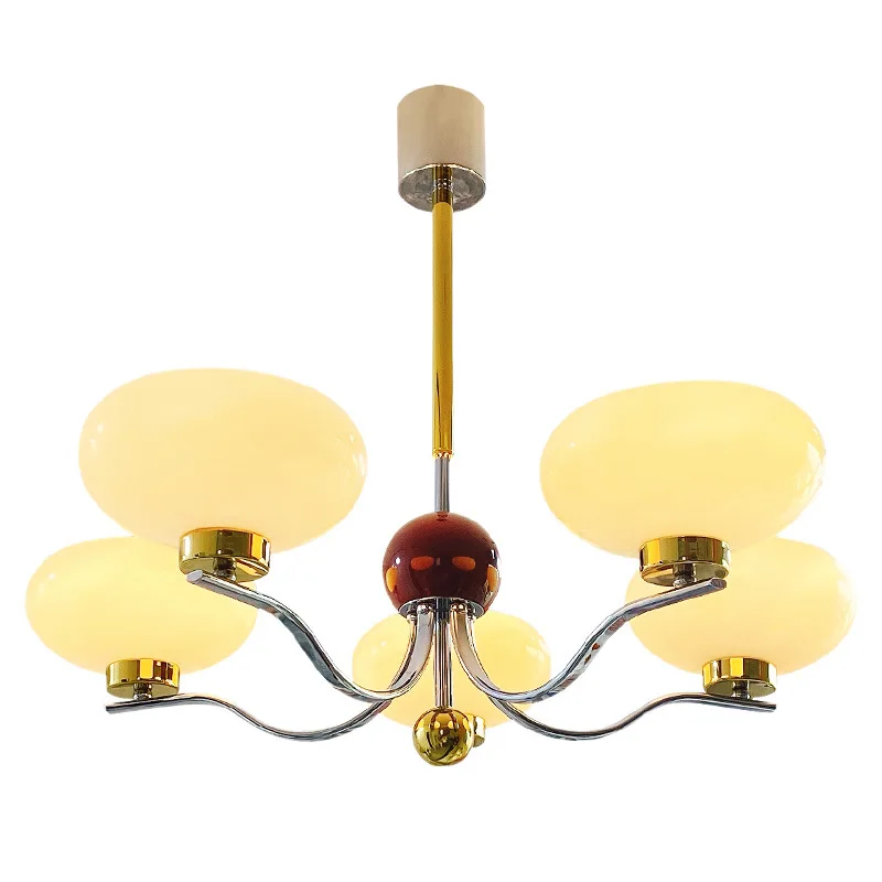 

Full spectrum living room chandelier main lamp, medieval Bauhaus creative persimmon smart lamp