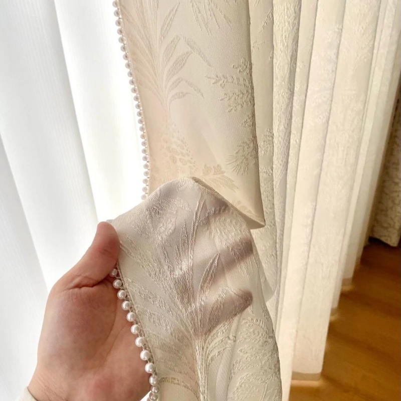 French Embossed Jacquard Is Impenetrable and Romantic Luxury Curtains for Living Dining Room Bedroom Custom Size European Decor