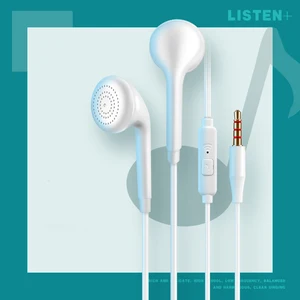 سماعة هاتف خليوي عالمية مسطحة ، نوع قابس مباشر ، أندرويد 3.5 مم ، ثقب دائري ، سلكي مع ميكروفون ، مكالمة أعلى 12 مبيعات لسماعات الرأس مباشرة في المصنع - رقم 10