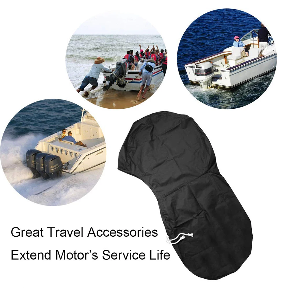 Motor Engine Boat Cover Anti Half Outboard UV Oxford Waterproof Protector Dustproof Air Antigores Yacht Marine 420D 6-225HP