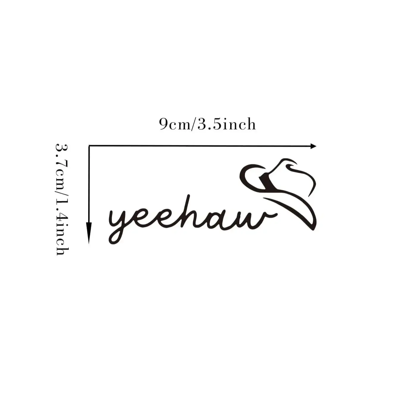 YeeHaw MINI Car StickerCar DecalRearview Car StickerTrendy Car Mirror StickerWestern Yeehaw Texas Sticker Decal