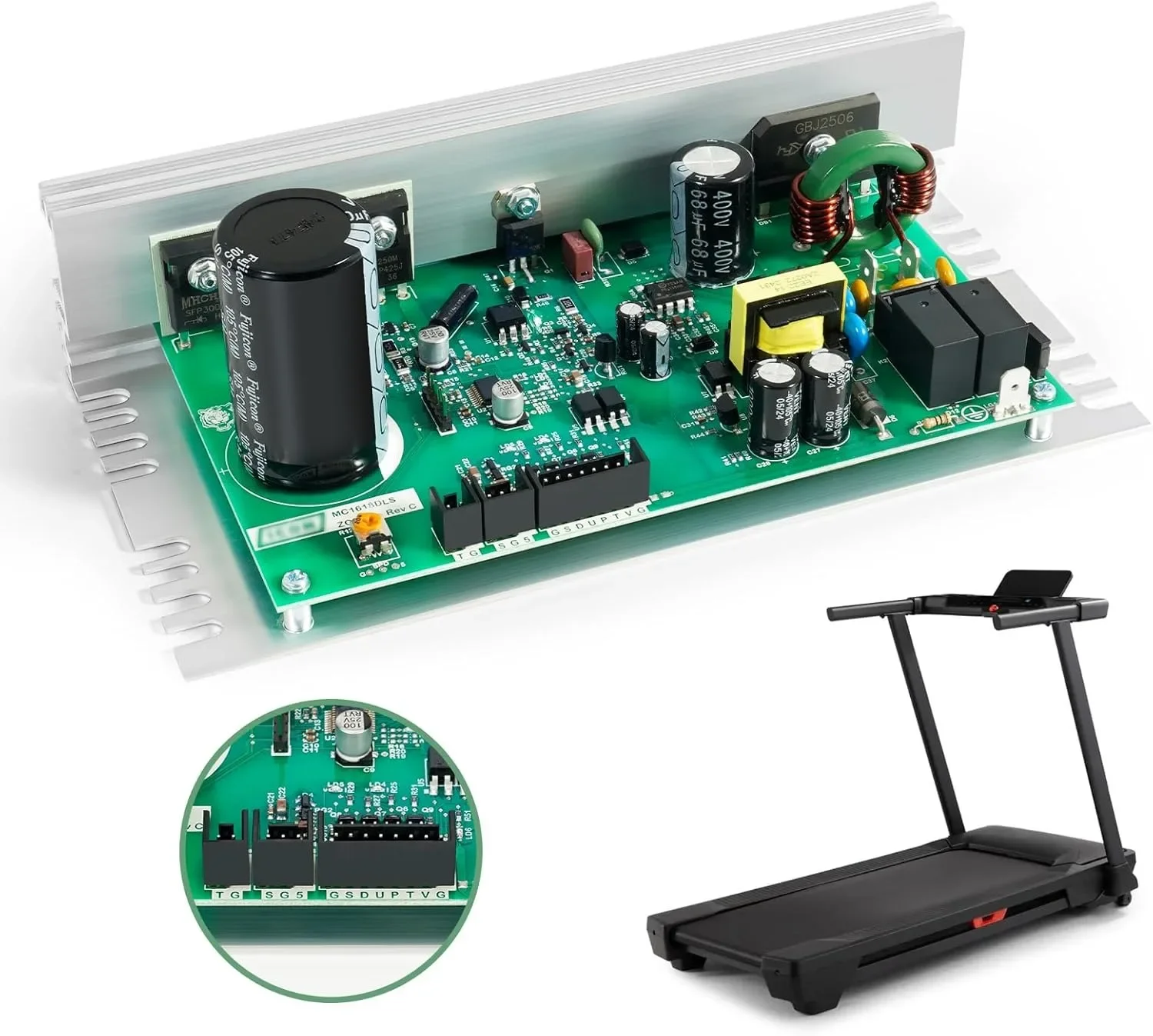 Placa de Control para Caminadora MC1618DLS 386762, 110V, Compatible con Icon | Proform | Placa de motor para cinta de correr NordicTrack