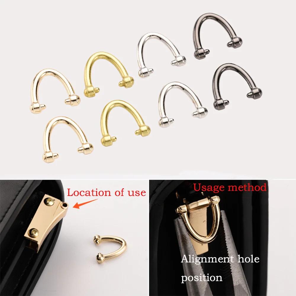 

2/5/10PCS Side Bag Ladies Bag Accessories Buckle Round Ring Hardware Buckle Hanging Ring Buckle Metal Lugs Ring Buckle