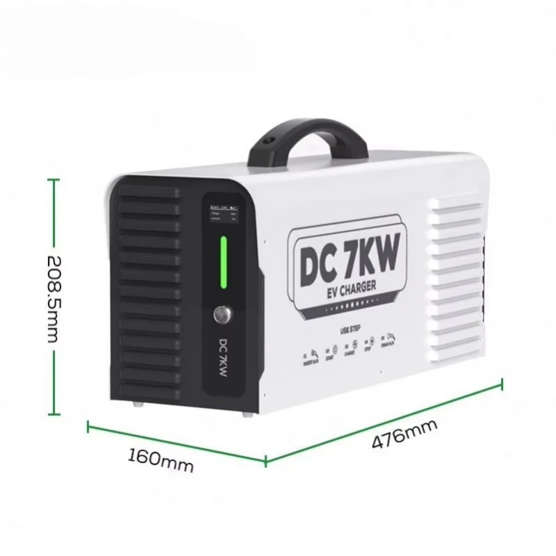 7KW DC Fast Charging Station EV Cars-Mobile Portable New White CE Certified OCPP1.6J 3-Year Warranty ID Card Start