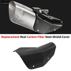 Motorcycle Exhaust Carbon Fiber Surface MufflerPipe Leg Protector Heat Shield Guard Antiscalding CoverFor R6 MT03 Mt09 XADV750