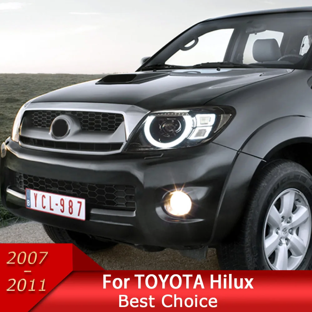 Car Styling Headlight for Toyota Hilux VIGO LED Headlight 2007-2011 Headlights Hilux DRL Turn Signal High B Auto Accessories