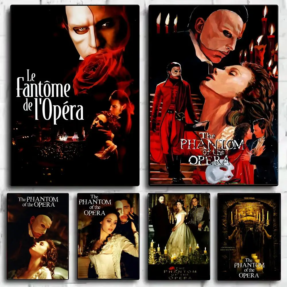 Gothic Musical The P-Phantom of The O-Opera Poster Wall Art Print Sticker for Bedroom Living Room Dorm Office Modern Home Decor
