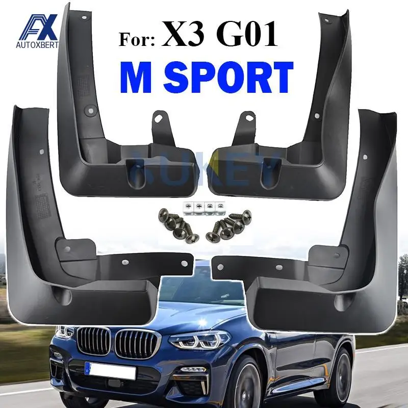 

Комплект передних и задних брызговиков для BMW X3 G01 M sport 2018-2022, брызговики, передние и задние 2019 2020