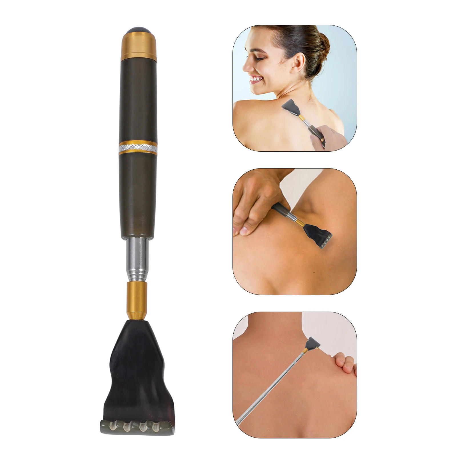 

Telescoping Back Scratchers Extendable Claw Scratcher Multifunctional Body Massager Premium Material Long Durable Use Scalp Head