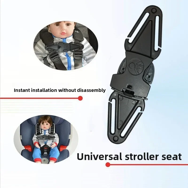 Baby Safety Seat Strap Locator Child Car Seat Shoulder Belt Positioner Adjuster with Chest Clip Universal Car Seat Belt Buckle