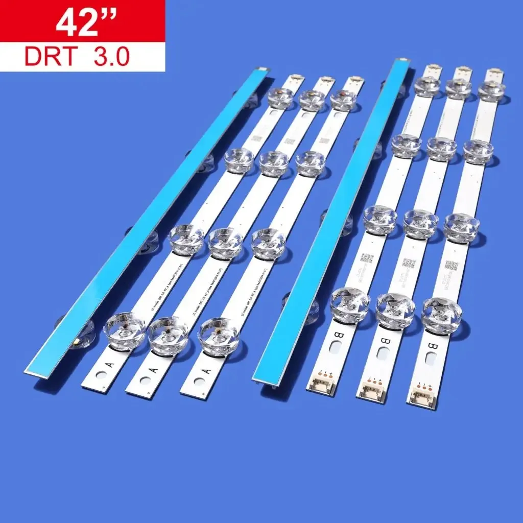 8PCS backlight strip for LIG drt 3.0 42 42LB650V 42LB561U 42LB582V 42LB582B 42LB5550 DIRECT AGF78402101 T420HVF07 tv led back