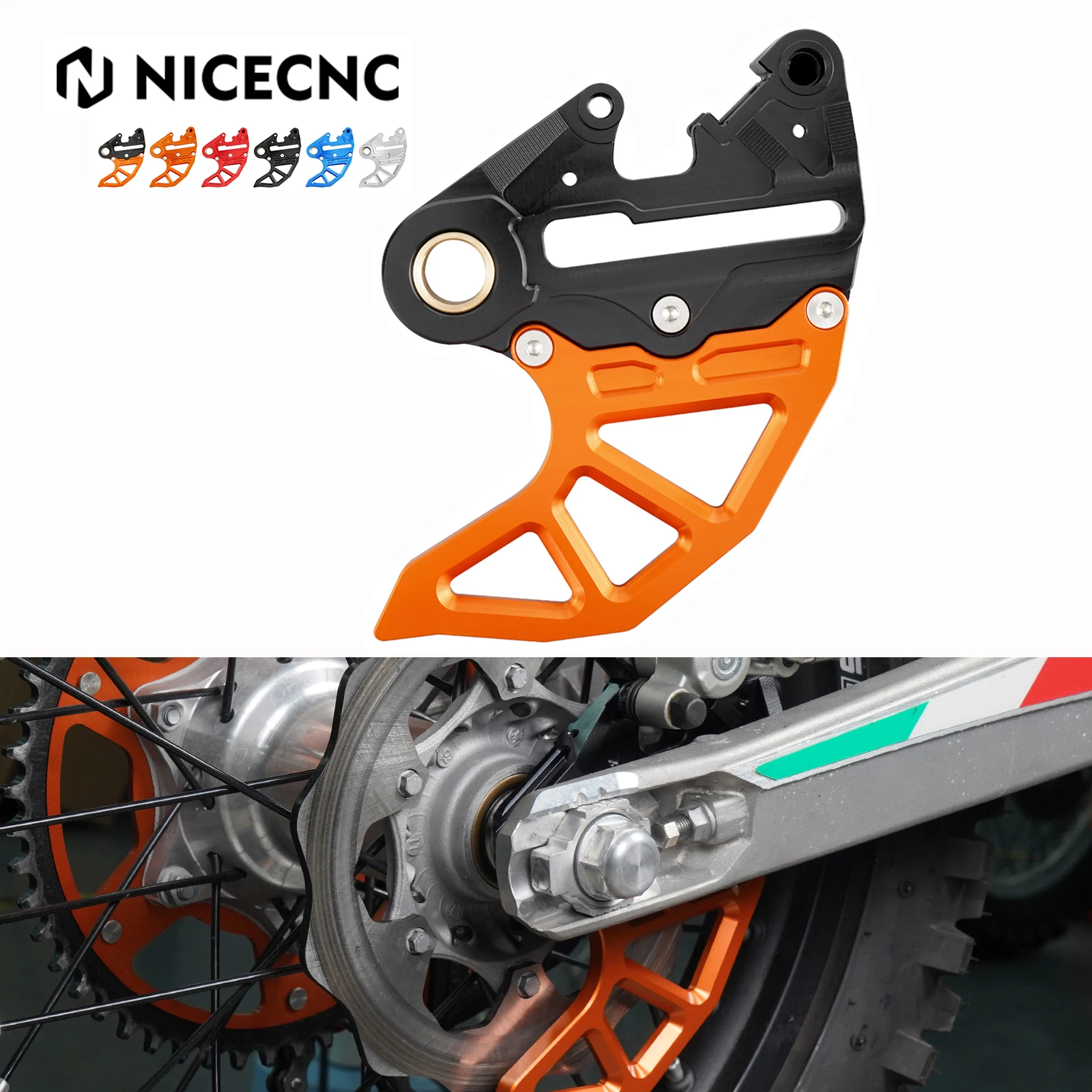 

For KTM 125 250 300 350 400 530 XCW XCFW EXC EXCF 6 Days TPI 2004-2023 SX SXF XC XCF 2004-2022 Rear Brake Disc Guard Protector