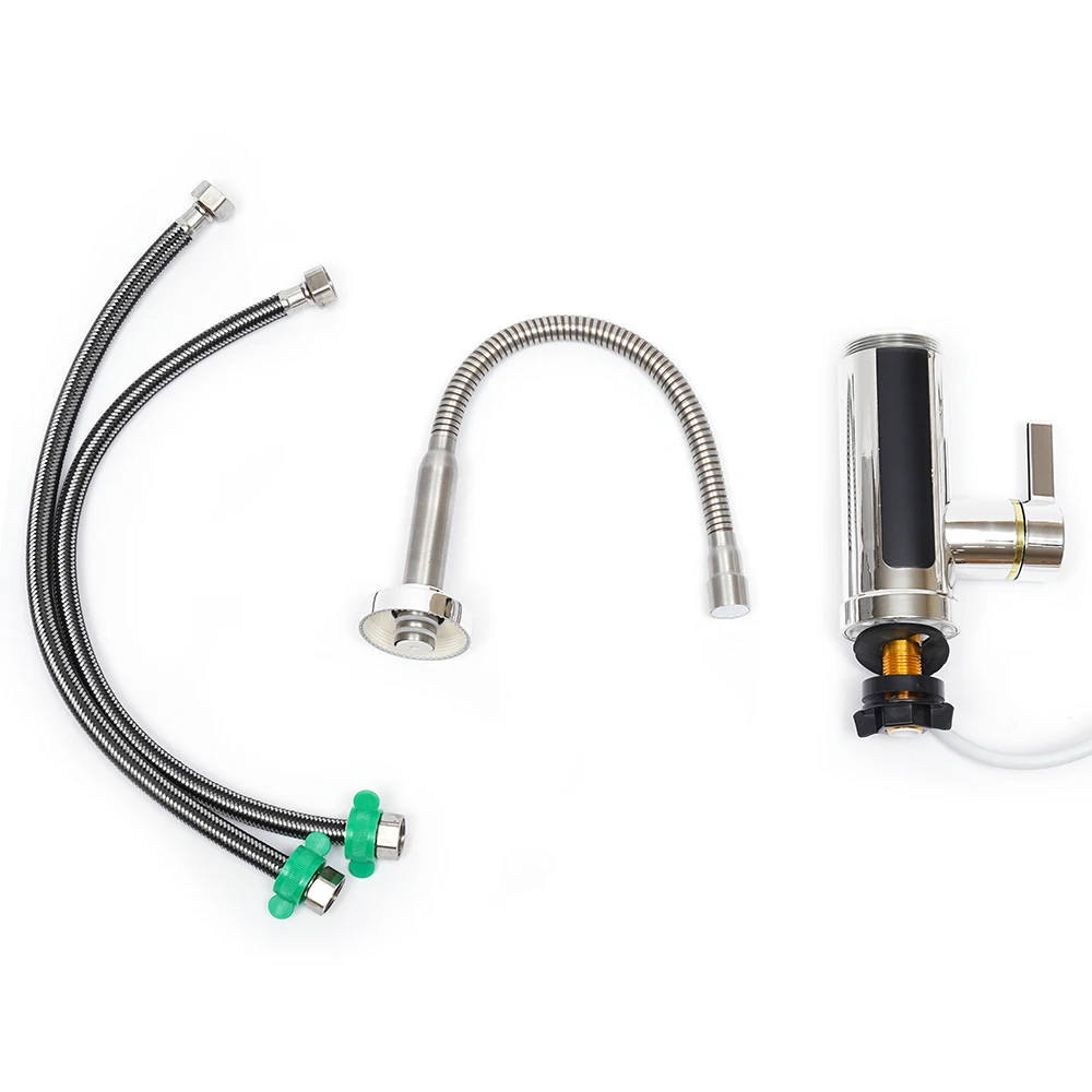 220V 300W elektrischer Wasserhahn mit kontinuierlichem Warmwasser bereiter, 15-50 Grad C Temperatur bereich, 360 ° drehbarer Wasserhahn für Küche,