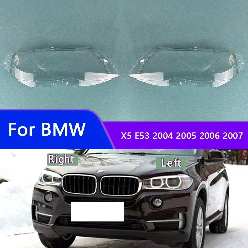 

For BMW X5 E53 2004 2005 2006 2007 Car Accessories Headlamps Transparent Lampshades Lamp Shell Headlights Lens Cover