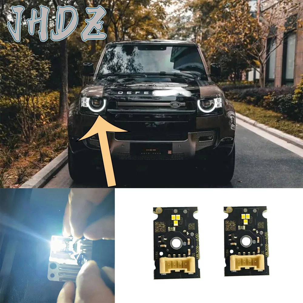 White Lightsource LED Chips Farol, Luz Diurna, Placas DRL, Fit para Land Rover Defender 2020-2023, CML-G5M3 5120-1 UBL, Novo