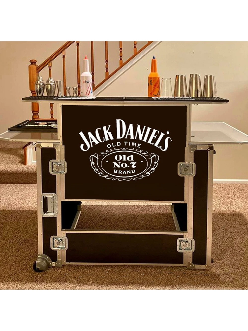 

Custom Portable Folding Cocktail Bar Mobile Bar DJ Flight Case