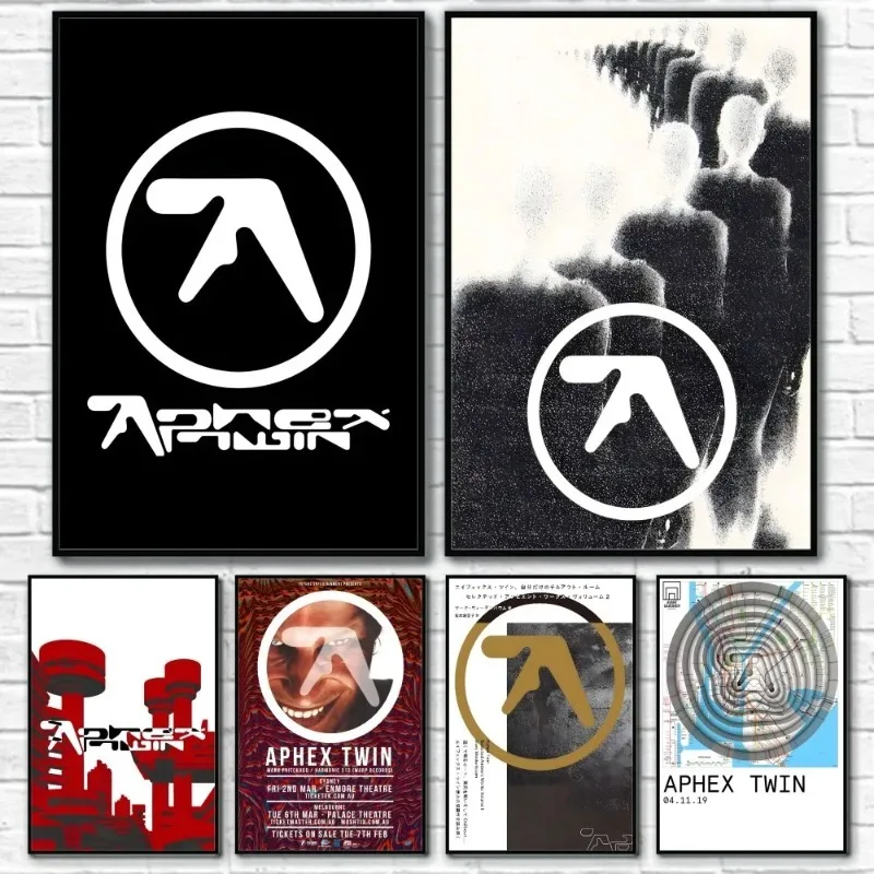 DJ A-Aphex T-Twin Cooles Album-Poster, Wandkunstdruck, wasserdicht, für Zuhause, Wohnzimmer, Schlafzimmer, Bar, Ästhinting für Zuhause, Wohnzimmer, Dekoration