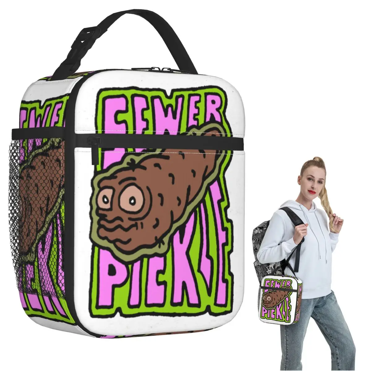 

Термосумка для обедов Sewer Pickle для женщин и детей, портативный контейнер для еды, термосумка-тоут