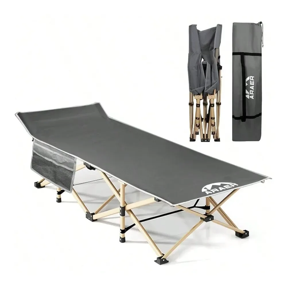 

Cot, 450LBS Load Portable Folding Outdoor Bed With Carry Bag Adults, Heavy Duty Cot Traveling Gear Supplier, Office Nap, Beach