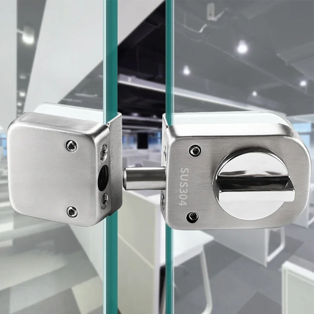 Pestillo de puerta de vidrio, cerradura de botón pulsador para ventana, ducha, habitación, Hardware de edificio de oficina, Rarelock apto para vidrio grueso de 8-12mm