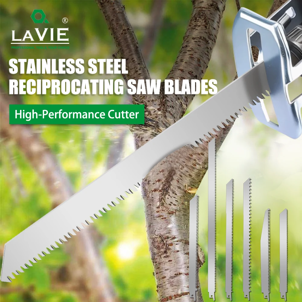 

LAVIE 1Pc Reciprocating Saw Blades Stainless Steel Frozen Food Cutting Saw Blades Universal Frozen Beef Bone Cutting