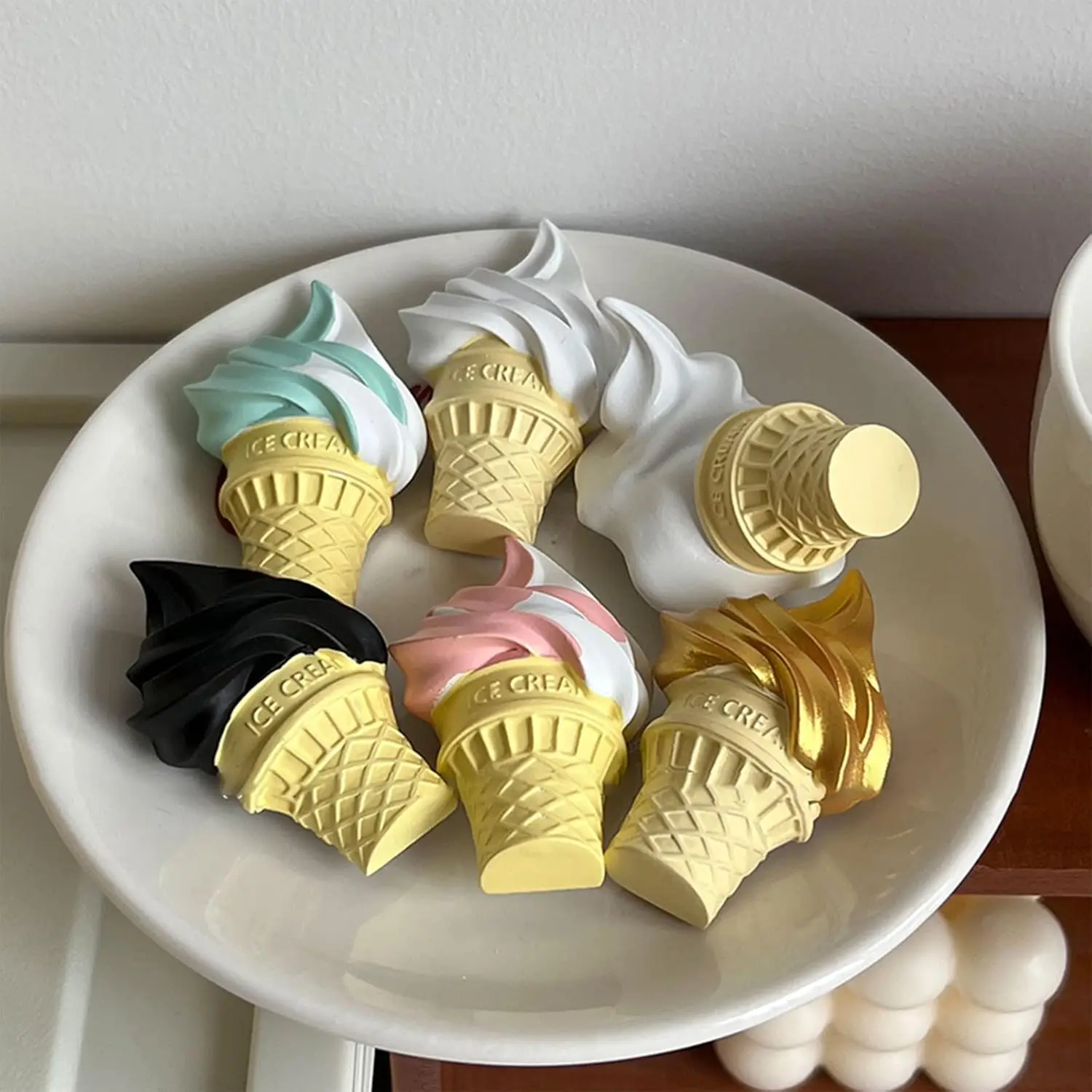 1/3/7 Pcs Colorful Ice Cream Fridge Magnets – Cartoon Kitchen Decor, Fun Magnetic Accessories & Creative Christmas Gift