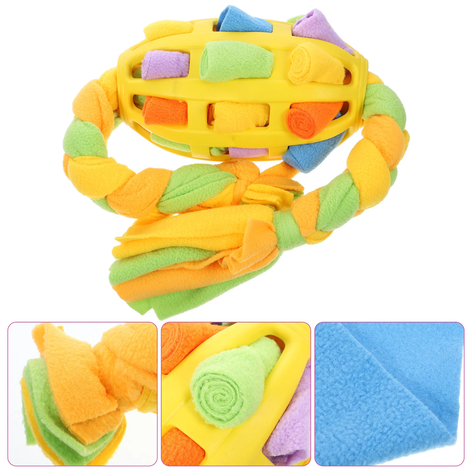 

Snuffle Ball Interactive Dog Food Dispenser Puppy Treat Stimulating Enrichment Training Puzzle Dog Snuffle Toy