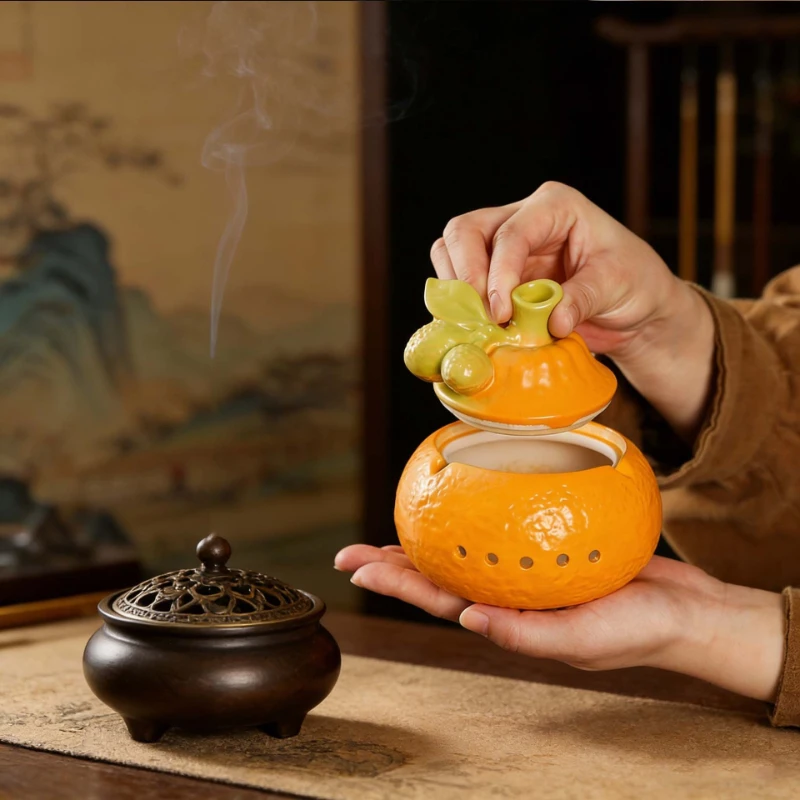 Ceramic Incense Burner For Table Palo Santo/Sage/Cone Table Centerpiece Porcelain Ash Catcher Tray Yoga Meditation