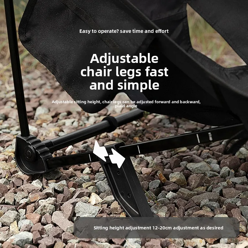 طاولة قابلة للطي للاستخدام الخارجي من Mountainhiker وكرسي محمول قابل للتعديل للتخييم كرسي قابل للطي للتخييم والصيد كرسي الشاطئ #3