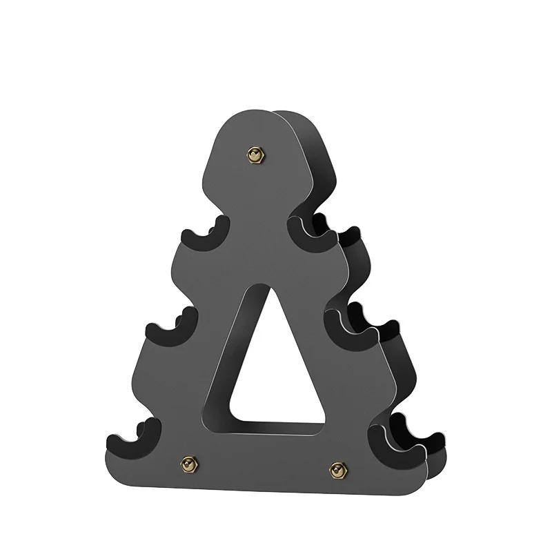 Estante pequeño para mancuernas, soporte giratorio de tres capas para gimnasio, equipo de Fitness para el hogar, almacenamiento giratorio