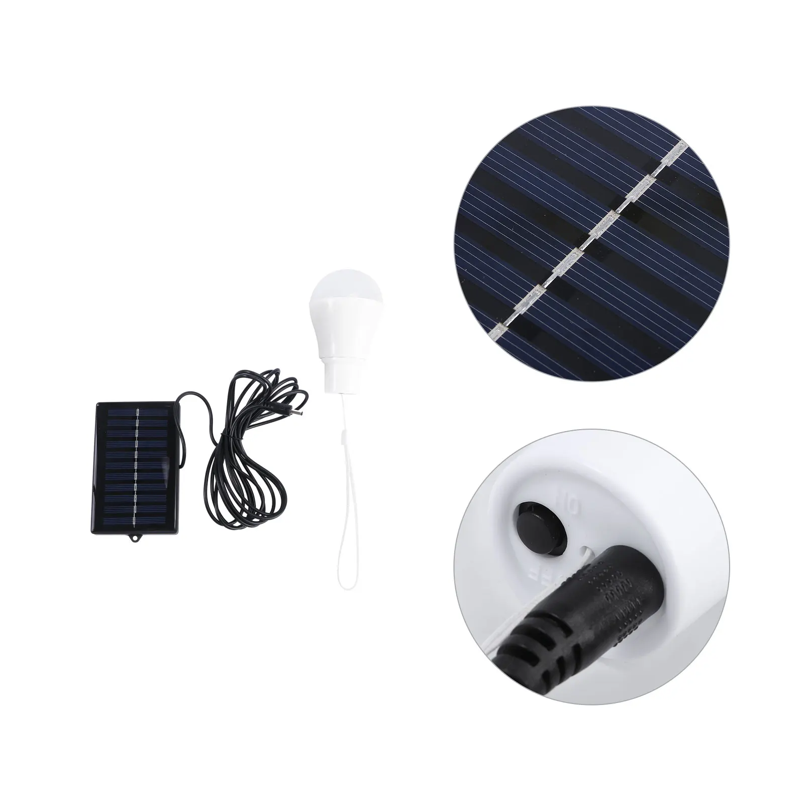 

3W Charging Light Bulb Portable LED Lamp Solar Powered Bright Tent Camping Home Lighting Solar Light Bulb Outdoor